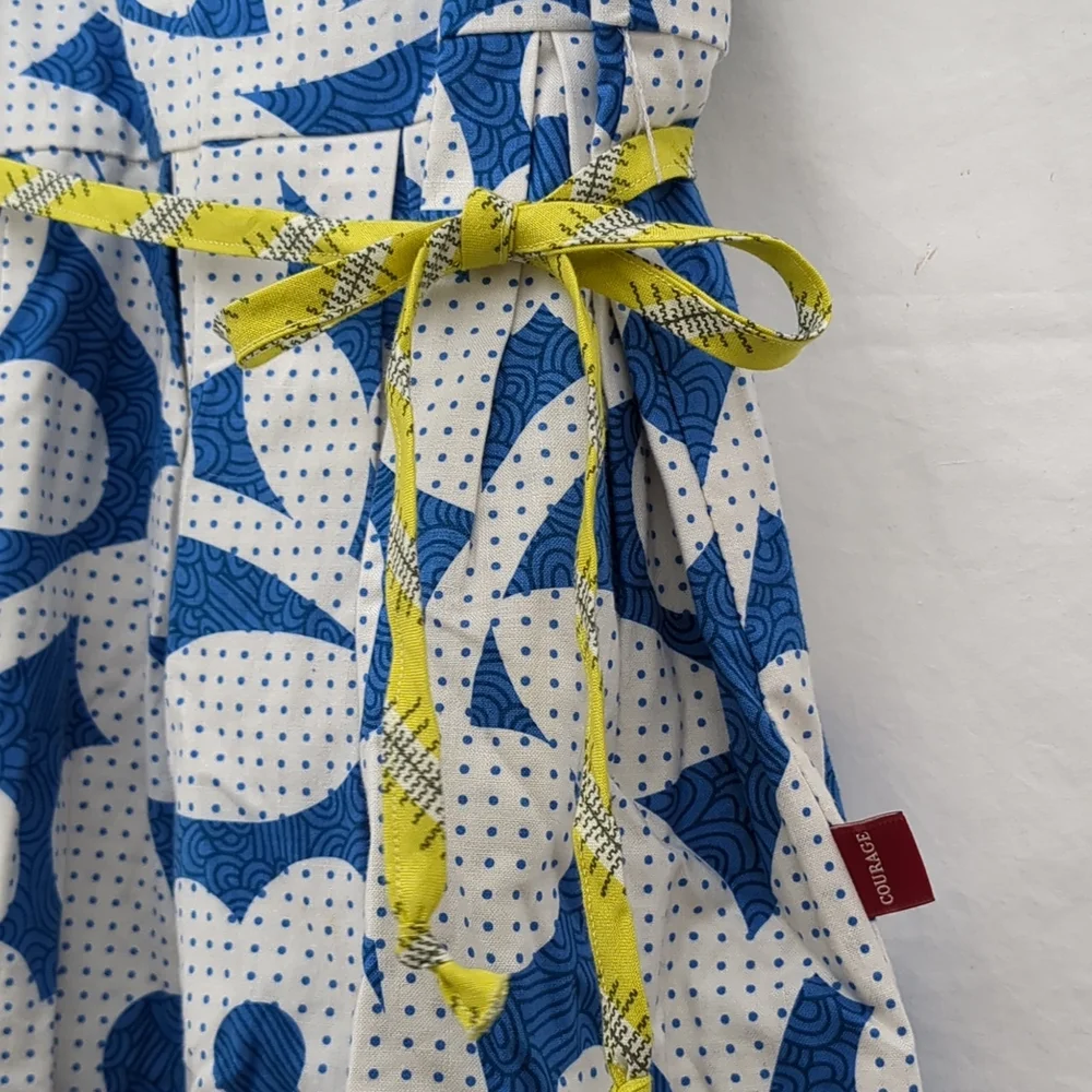 Redfish blue white floral sleeveless dress sz 2 - Picture 3 of 8